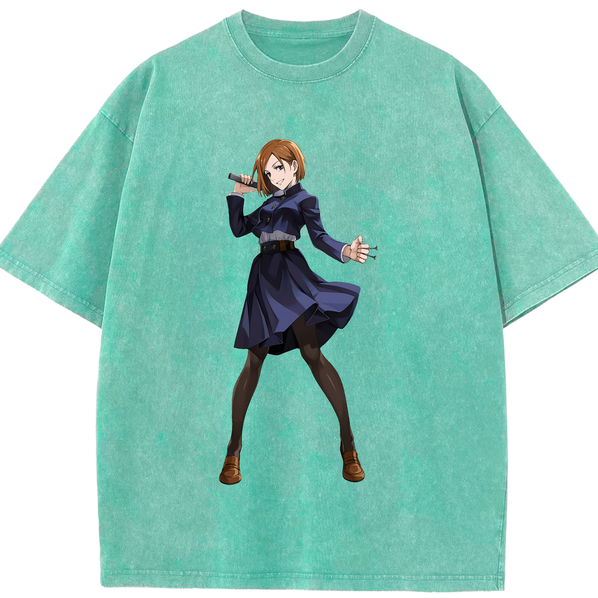 （画像用） 呪術廻戦 Jujutsu Kaisen 綿100% ヴィンテージ風 半袖Tシャツ（フロントプリント）